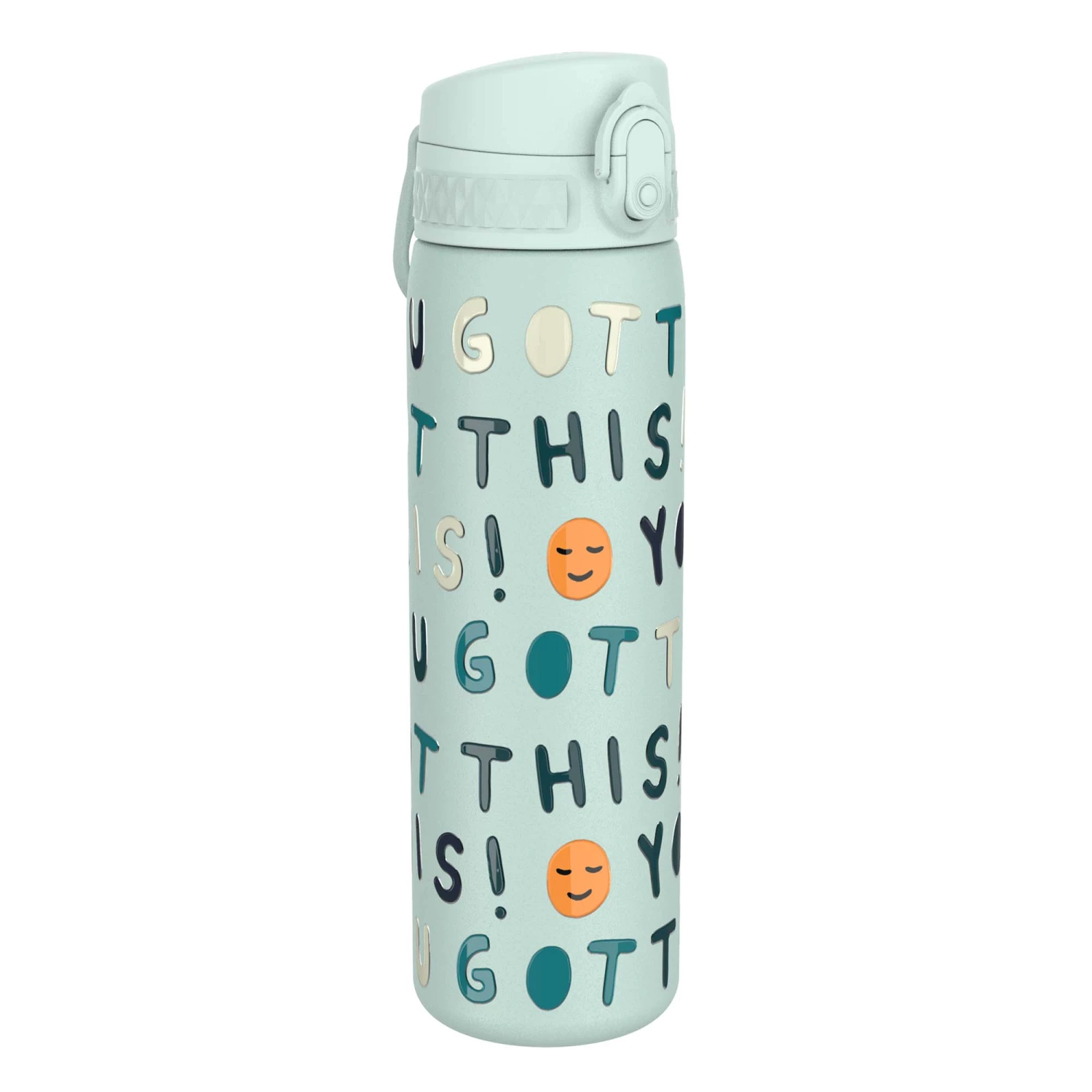 Ion8 Leak Proof Slim Water Bottle, Vacuum Insulated, You Got This, 500ml (17oz) Water Bottles 1 Ion8 Leak Proof Slim Water Bottle, Vacuum Insulated, You Got This, 500ml (17oz) Water Bottles