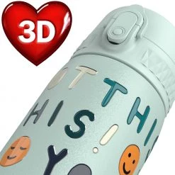 Ion8 Leak Proof Slim Water Bottle, Vacuum Insulated, You Got This, 500ml (17oz) Water Bottles 12 Ion8 Leak Proof Slim Water Bottle, Vacuum Insulated, You Got This, 500ml (17oz) Water Bottles