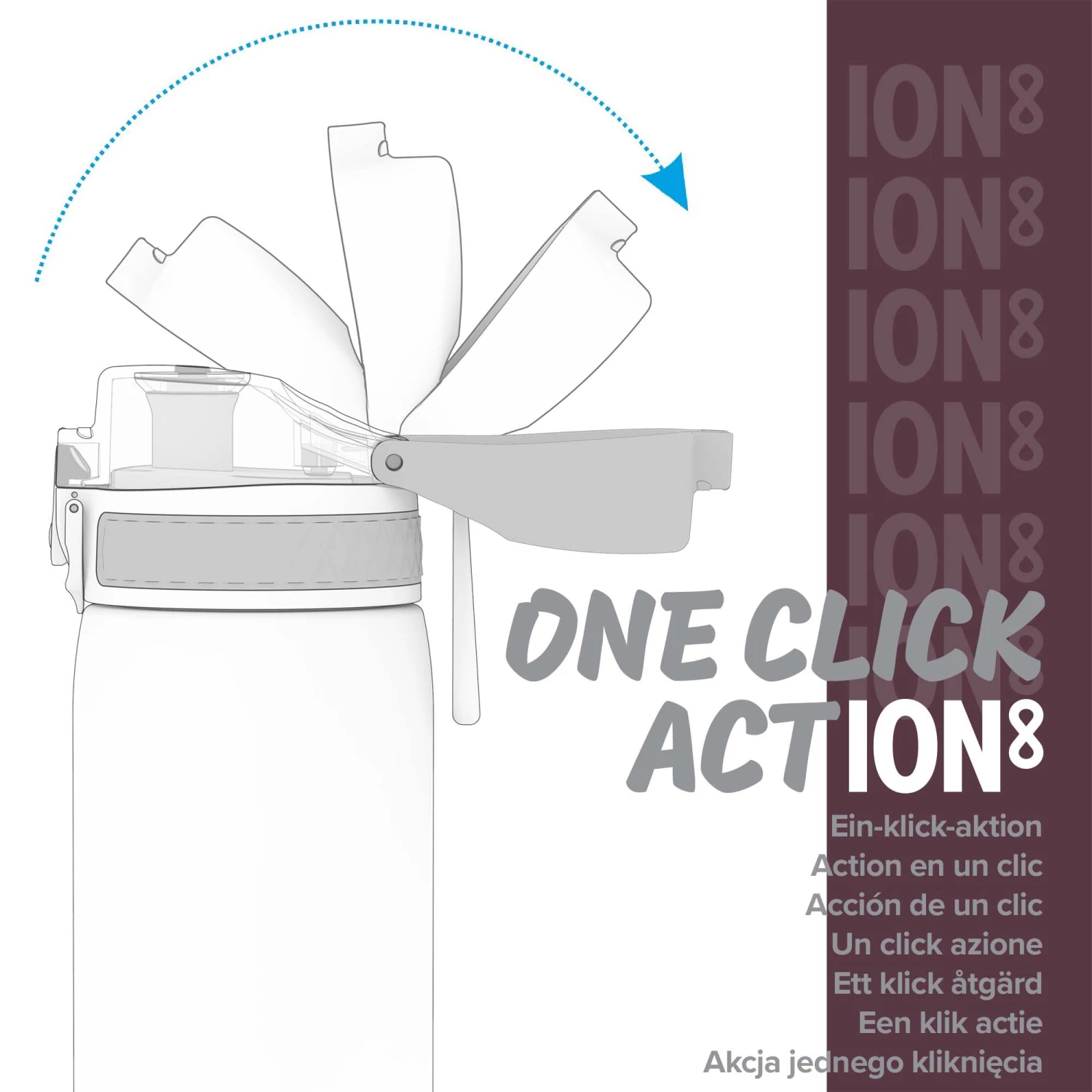 Ion8 Leak Proof Slim Water Bottle, Vacuum Insulated, You Got This, 500ml (17oz) Water Bottles 4 Ion8 Leak Proof Slim Water Bottle, Vacuum Insulated, You Got This, 500ml (17oz) Water Bottles