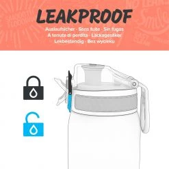 Ion8 Leak Proof Cycling Water Bottle, BPA Free, Sonic Blue, 750ml (24oz) Water Bottles 12 Ion8 Leak Proof Cycling Water Bottle, BPA Free, Sonic Blue, 750ml (24oz) Water Bottles