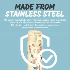 Ion8 Leak Proof Slim Water Bottle, Stainless Steel, Sealife, 600ml (20oz) Water Bottles 16 Ion8 Leak Proof Slim Water Bottle, Stainless Steel, Sealife, 600ml (20oz) Water Bottles