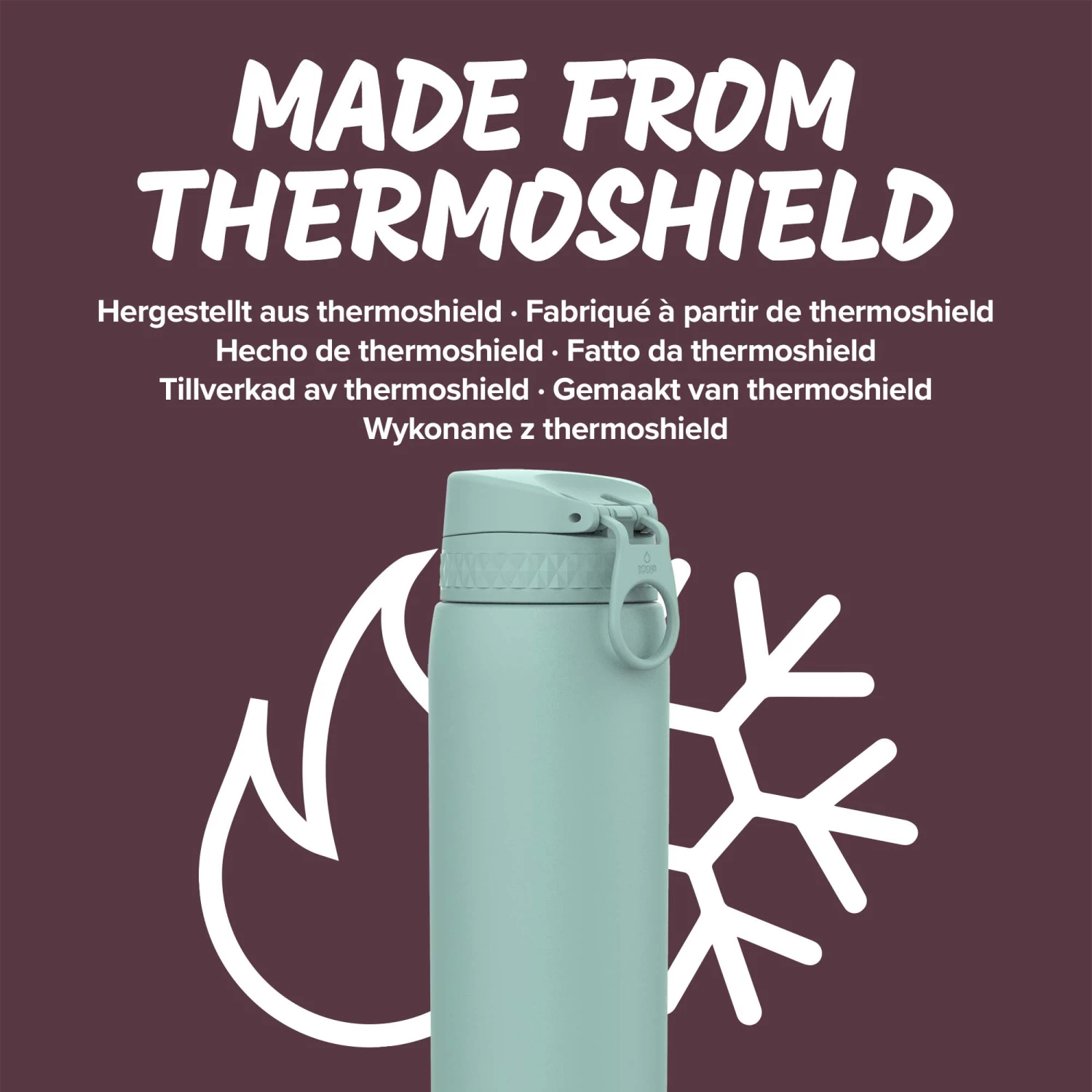 Ion8 Leak Proof 1 Litre Water Bottle, Vacuum Insulated, Turquoise, 920ml(31oz) 6 Ion8 Leak Proof 1 Litre Water Bottle, Vacuum Insulated, Turquoise, 920ml(31oz)