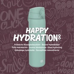 Water Bottles Ion8 Leak Proof Slim Water Bottle, Vacuum Insulated, Turquoise, 500ml (17oz)