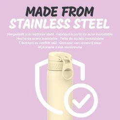 Water Bottles Ion8 Leak Proof Slim Water Bottle, Stainless Steel, Tuberose, 600ml (20oz)
