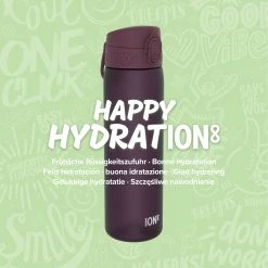 Water Bottles Ion8 Leak Proof Slim Water Bottle, BPA Free, Blackberry, 600ml (20oz) 15 Water Bottles Ion8 Leak Proof Slim Water Bottle, BPA Free, Blackberry, 600ml (20oz)