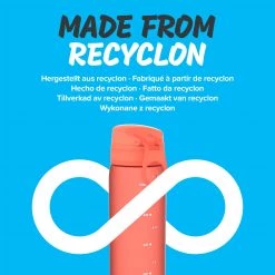 Ion8 Leak Proof Slim Water Bottle, BPA Free, Coral, 600ml (20oz)