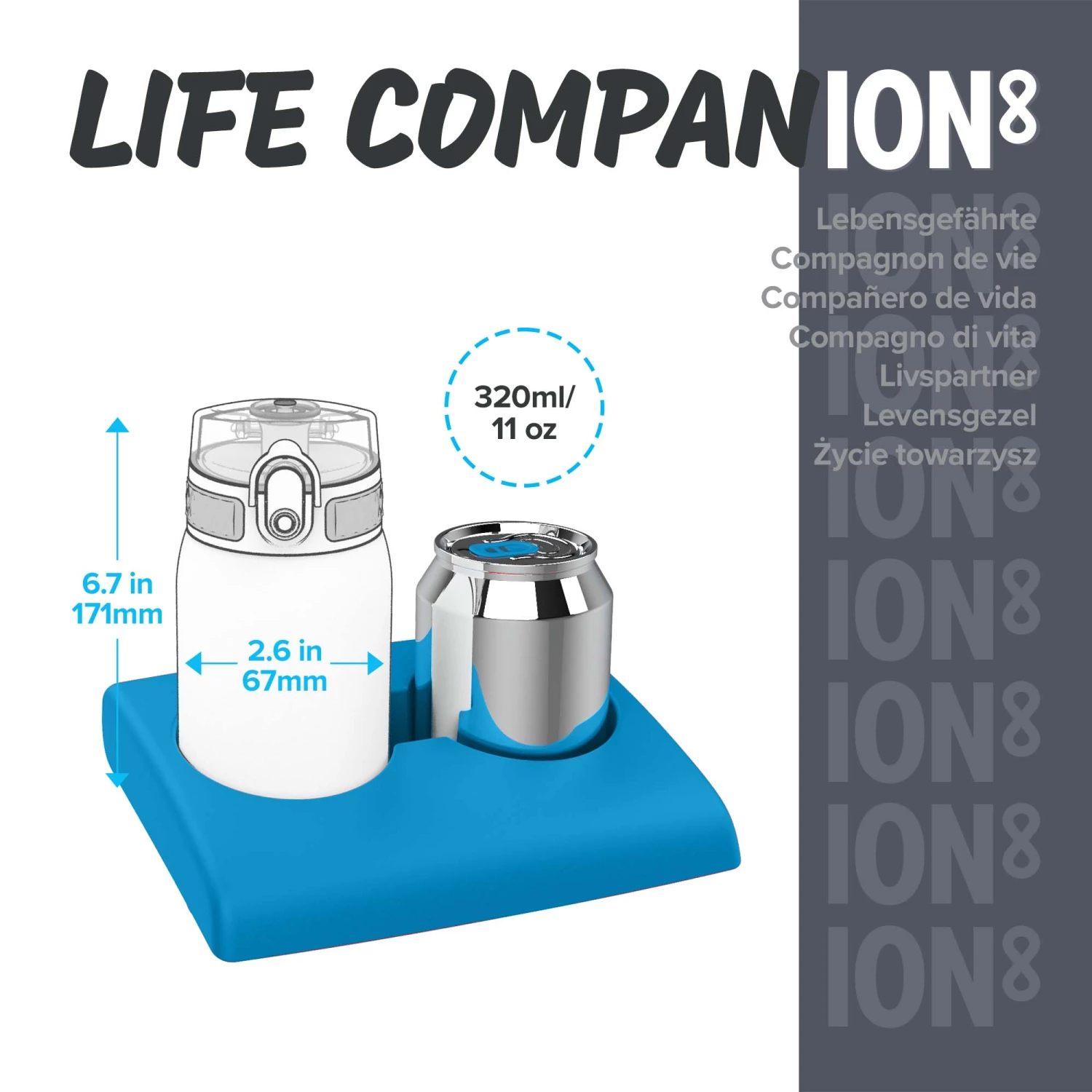 Ion8 Leak Proof Water Bottle, Vacuum Insulated, Peach Tofu, 320ml (11oz) 5 Ion8 Leak Proof Water Bottle, Vacuum Insulated, Peach Tofu, 320ml (11oz)