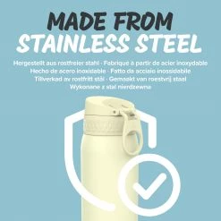 Ion8 Leak Proof Kids' Water Bottle, Stainless Steel, Eco Shoot, 400ml (13oz) Water Bottles