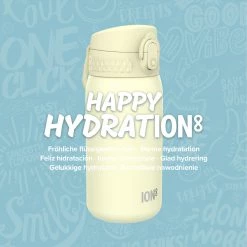 Ion8 Leak Proof Kids' Water Bottle, Stainless Steel, Eco Shoot, 400ml (13oz) Water Bottles