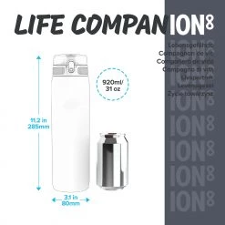 Water Bottles Ion8 Leak Proof 1 Litre Water Bottle, Vacuum Insulated, Peach Tofu, 920ml (31oz) 13 Water Bottles Ion8 Leak Proof 1 Litre Water Bottle, Vacuum Insulated, Peach Tofu, 920ml (31oz)