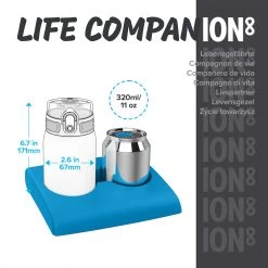 Ion8 Leak Proof Water Bottle, Vacuum Insulated, Frog Pond, 320ml (11oz)