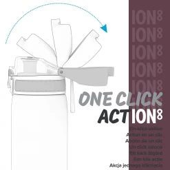 Water Bottles Ion8 Leak Proof 1 Litre Water Bottle, BPA Free, Surf Green, 1100ml (36oz)