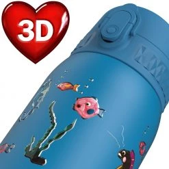 Ion8 Leak Proof Kids' Water Bottle, Stainless Steel, Sealife, 400ml (13oz) 12 Ion8 Leak Proof Kids' Water Bottle, Stainless Steel, Sealife, 400ml (13oz)