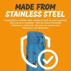 Ion8 Leak Proof Kids' Water Bottle, Stainless Steel, Sealife, 400ml (13oz) 16 Ion8 Leak Proof Kids' Water Bottle, Stainless Steel, Sealife, 400ml (13oz)
