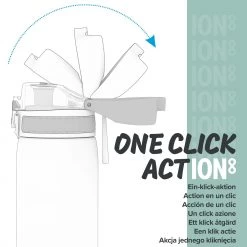 Ion8 Leak Proof 1 Litre Water Bottle, Stainless Steel, Lilac Dusk, 1200ml (40oz)