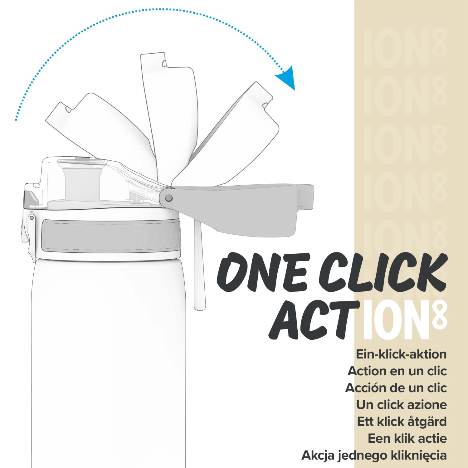 Water Bottles Ion8 Leak Proof 1 Litre Water Bottle, Vacuum Insulated, Ash Navy, 920ml (31oz) 3 Water Bottles Ion8 Leak Proof 1 Litre Water Bottle, Vacuum Insulated, Ash Navy, 920ml (31oz)