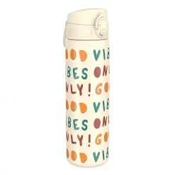 Ion8 Leak Proof Slim Water Bottle, Vacuum Insulated, Good Vibes, 500ml