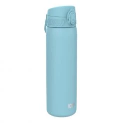 Ion8 Leak Proof Slim Water Bottle, Stainless Steel, Alaskan Blue, 600ml (20oz) Water Bottles