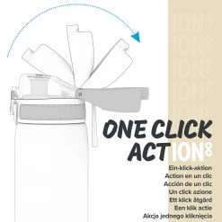 Ion8 Leak Proof Water Bottle, Vacuum Insulated, Ash Navy, 320ml (11oz)