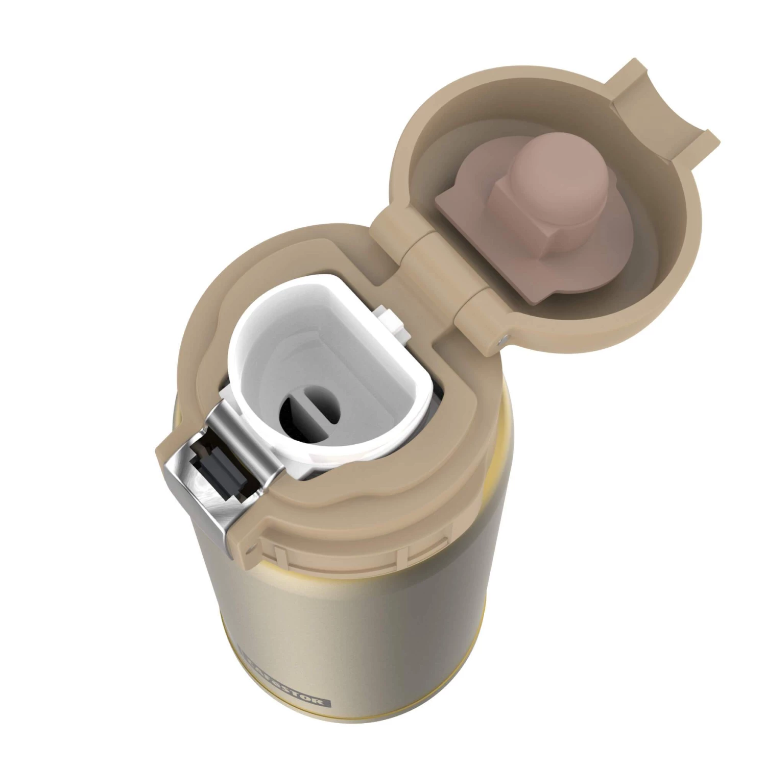 Travel Mugs Ion8 CafeStor Reusable Cup, Vacuum Insulated, Gold, 360ml 2 Travel Mugs Ion8 CafeStor Reusable Cup, Vacuum Insulated, Gold, 360ml