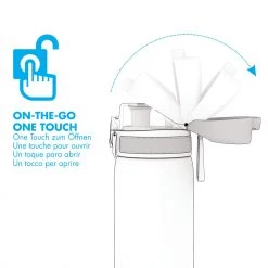 Ion8 Leak Proof Slim Water Bottle, BPA Free, Sea Foam, 600ml Water Bottles