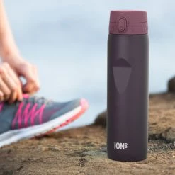 Ion8 Leak Proof 1 Litre Water Bottle, BPA Free, Blackberry, 1100ml (36oz) Water Bottles