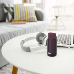 Ion8 Leak Proof Kids' Water Bottle, BPA Free, Blackberry, 400ml (13oz) Water Bottles