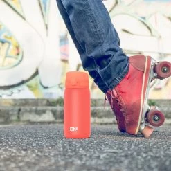 Ion8 Leak Proof Kids' Water Bottle, BPA Free, Coral, 400ml (13oz)