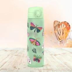 Water Bottles Ion8 Leak Proof Slim Water Bottle, BPA Free, Wild Butterfly, 600ml (20oz)