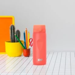 Ion8 Leak Proof Cycling Water Bottle, BPA Free, Coral, 750ml (24oz)