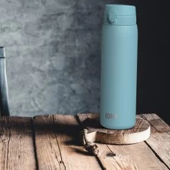 Water Bottles Ion8 Leak Proof 1 Litre Water Bottle, Stainless Steel, Alaskan Blue, 1200ml