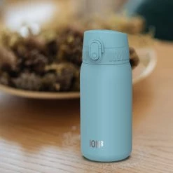 Ion8 Leak Proof Kids' Water Bottle, Stainless Steel, Alaskan Blue, 400ml (13oz) Water Bottles