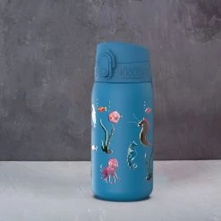 Ion8 Leak Proof Kids' Water Bottle, Stainless Steel, Sealife, 400ml (13oz)