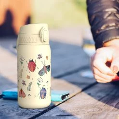 Ion8 Leak Proof Kids' Water Bottle, Stainless Steel, Bugs Life, 400ml (13oz)