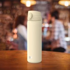 Water Bottles Ion8 Leak Proof Slim Water Bottle, Stainless Steel, Tuberose, 600ml (20oz)