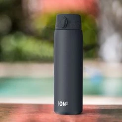 Water Bottles Ion8 Leak Proof 1 Litre Water Bottle, Vacuum Insulated, Ash Navy, 920ml (31oz)