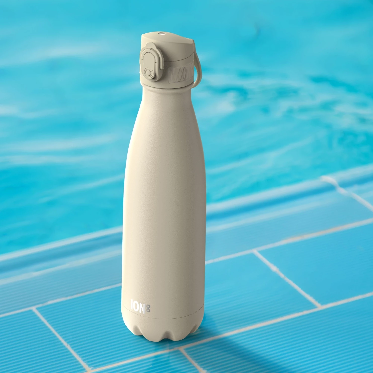 Ion8 Leak Proof Water Bottle, Vacuum Insulated, Peach Tofu, 500ml Mini Lid 2 Ion8 Leak Proof Water Bottle, Vacuum Insulated, Peach Tofu, 500ml Mini Lid