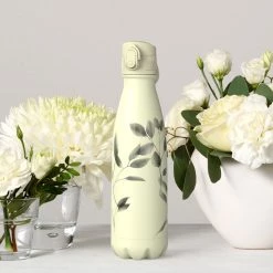 Water Bottles Ion8 Leak Proof Water Bottle, Vacuum Insulated, Floral, 500ml (17oz) Mini Lid