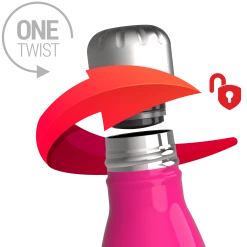 Water Bottles Ion8 Friends Of The Earth Steel Water Bottle, Vacuum Insulated, Seals, 500ml