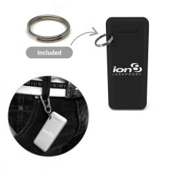 Ion8 Collapsible Reusable Stainless Steel Drinking Straw With Travel Case, Black