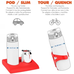 Ion8 Leak Proof Slim Water Bottle, BPA Free, Mint Aqua, 600ml Water Bottles 13 Ion8 Leak Proof Slim Water Bottle, BPA Free, Mint Aqua, 600ml Water Bottles